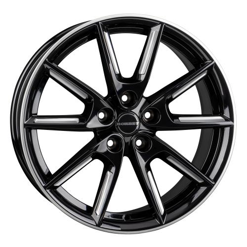 BORBET LX18 Black matt silver spoke rim 8x18 ET45 5/108/72,5