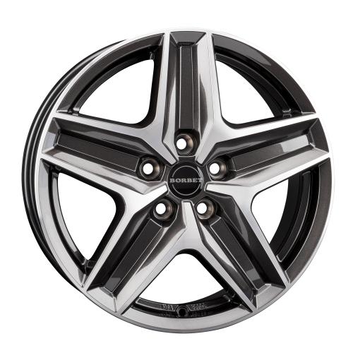 BORBET CWZ Mistral anthracite glossy polished 7,5x18 ET43 5/120/65,1
