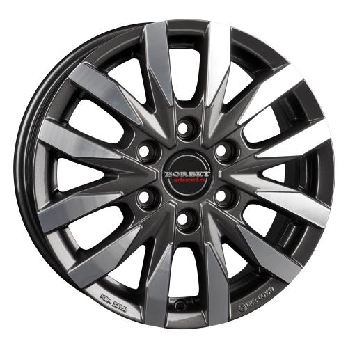 BORBET CW6 Mistral anthracite glossy polished 7,5x18 ET30 6/139,7/106,1