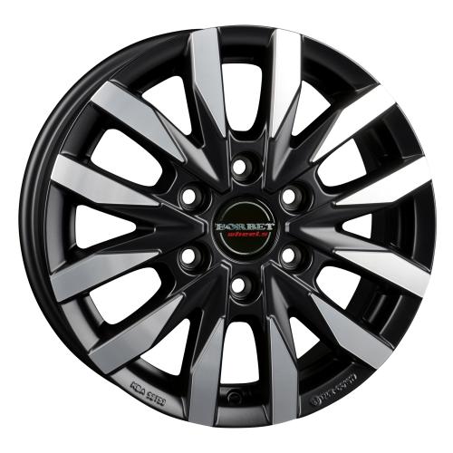 BORBET CW6 Black polished matt 7,5x18 ET40 6/114,3/66,1