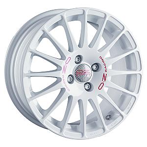 OZ SUPERTURISMO WRC RACE WHITE RED LETTERING 7x18 ET20 4/108/65,1