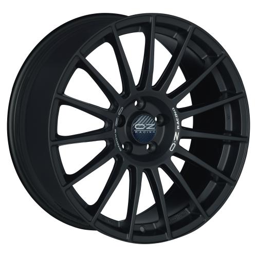 OZ SUPERTURISMO LM MATT BLACK SILVER LETTERING 8x18 ET50 5/120/64,06