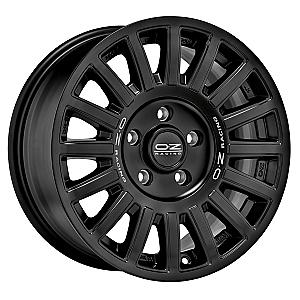 OZ RALLY RAID MATT BLACK SILVER LETTERING 8x17 ET0 5/120/65,1