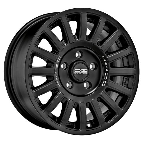 OZ RALLY RAID MATT BLACK SILVER LETTERING 8x17 ET0 5/127/71,6