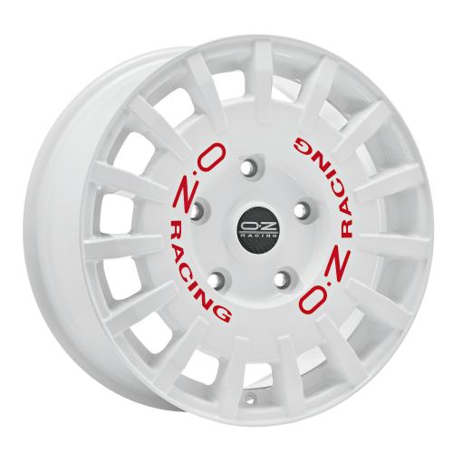 OZ RALLY RACING VAN RACE WHITE RED LETTERING 7,5x18 ET48 5/160/65,1