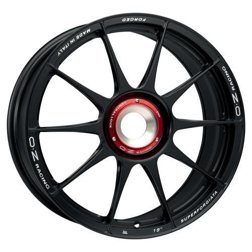 OZ SUPERFORGIATA CL MATT BLACK CON SCRITTE DI FRESATURA 9,5x20 ET46 15/130/84