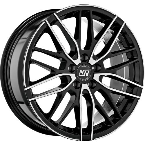 MSW MSW 72 GLOSS BLACK FULL POLISHED 7x17 ET45 5/114,3/73