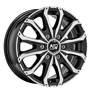 MSW MSW 48 VAN 6 HOLES GLOSS BLACK FULL POLISHED 6,5x16 ET62 6/130/84