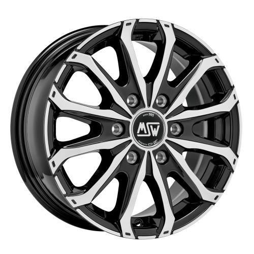 MSW MSW 48 VAN 6 HOLES GLOSS BLACK FULL POLISHED 6,5x16 ET68 6/125/74,1