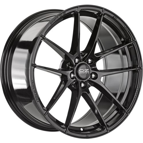 OZ LEGGERA HLT GLOSS BLACK 8x18 ET45 5/114,3/75