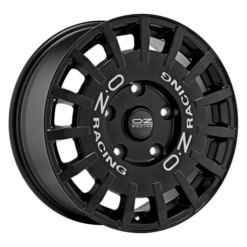 OZ RALLY RACING VAN MATT BLACK SILVER LETTERING 8x18 ET45 5/120/65,1