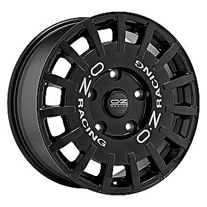 OZ RALLY RACING VAN MATT BLACK SILVER LETTERING 8x18 ET45 5/120/65,1