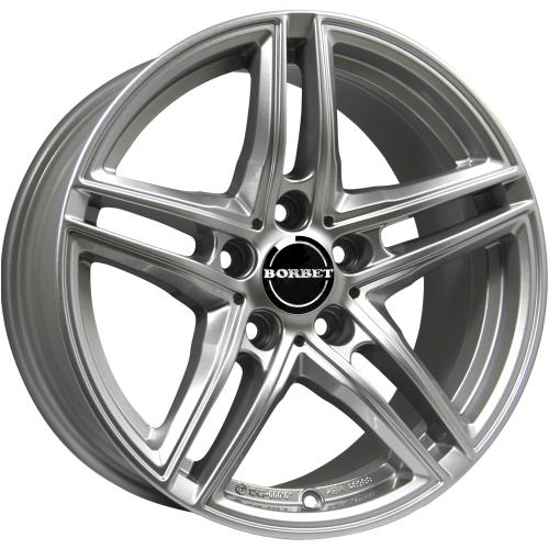 BORBET XR Brilliant silver 7,5x17 ET27 5/112/66,5