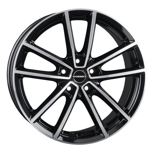BORBET W Black polished glossy 8x19 ET37 5/114,3/72,5