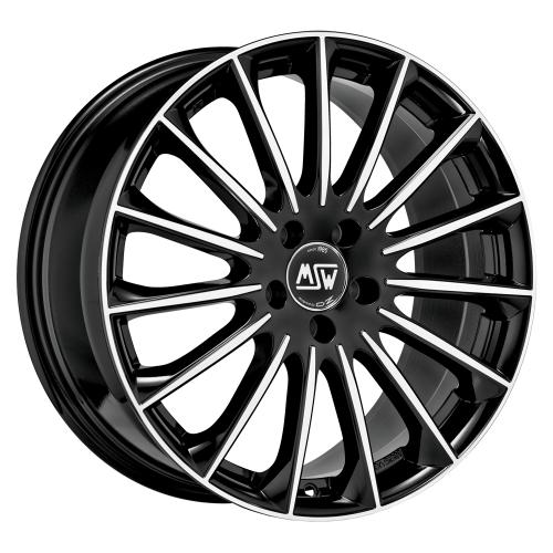 MSW MSW 30 GLOSS BLACK FULL POLISHED 8x18 ET45 5/114,3/73