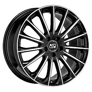 MSW MSW 30 GLOSS BLACK FULL POLISHED 8x18 ET45 5/114,3/73