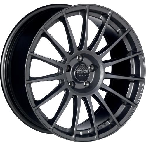 OZ SUPERTURISMO LM MATT GRAPHITE SILVER LETTERING 7,5x17 ET50 5/112/75