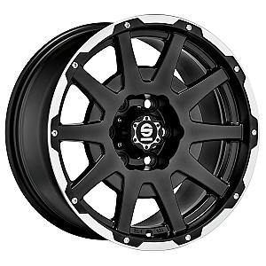 SPARCO SPARCO DAKAR MATT BLACK LIP POLISHED+RIVETS 8,5x17 ET25 6/139,7/106,1