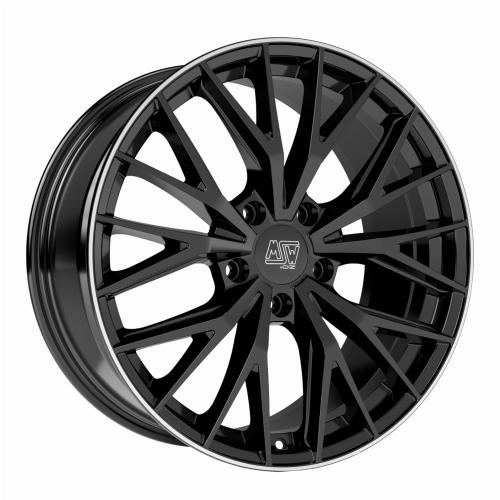 MSW MSW 44 GLOSS BLACK+DIAMOND LIP 10,5x20 ET55 5/130/71,5