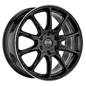 OZ HYPER XT HLT OFFROAD GLOSS BLACK+DIAMOND LIP 9x20 ET38 6/114,3/66,1