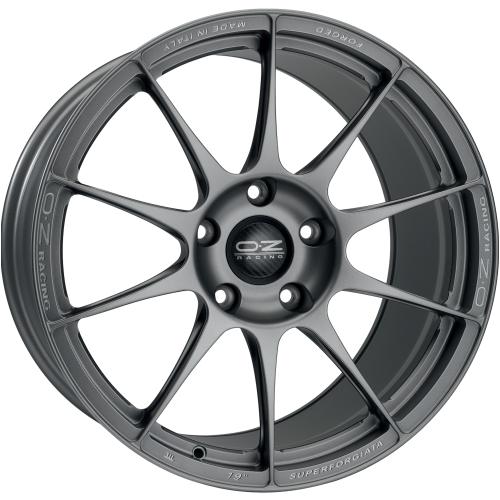OZ SUPERFORGIATA GRIGIO CORSA CON SCRITTE DI FRESATURA 8,5x19 ET42 5/112/66,6