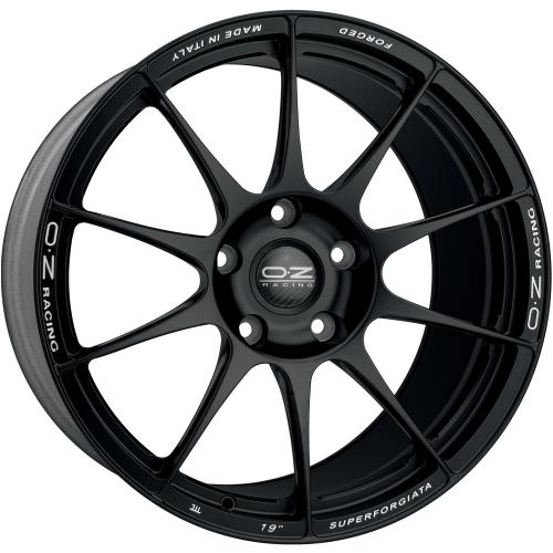 OZ SUPERFORGIATA MATT BLACK CON SCRITTE DI FRESATURA 12x20 ET48 5/120,65/70,1