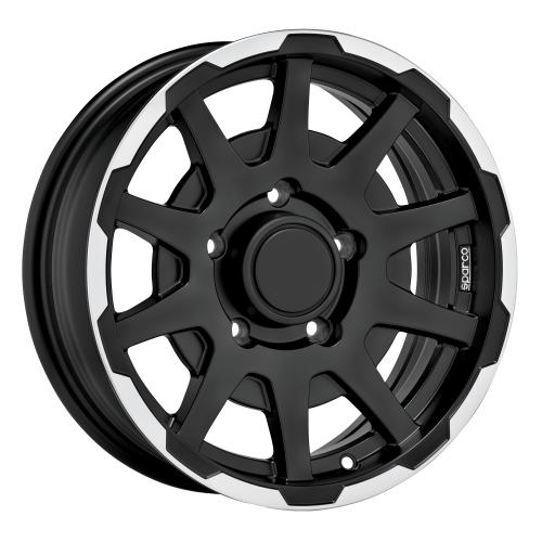 SPARCO SPARCO DAKAR MATT BLACK LIP POLISH 5,5x16 ET5 5/139,7/108,3