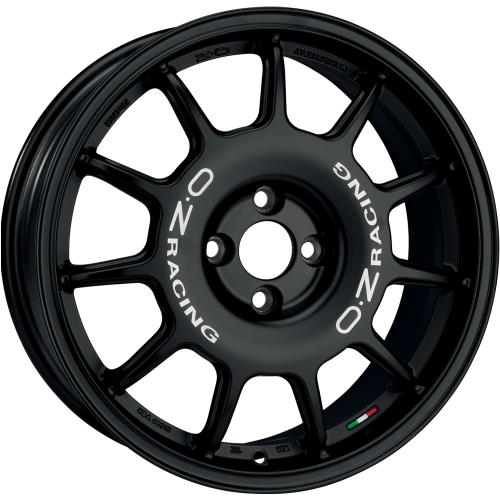 OZ LEGGENDA MATT BLACK WHITE LETTERING 7x17 ET37 4/100/68