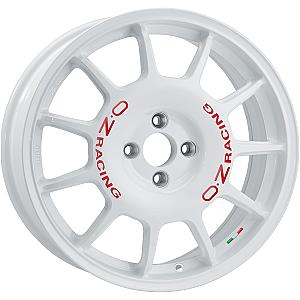 OZ LEGGENDA RACE WHITE RED LETTERING 7x17 ET42 4/108/75