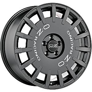 OZ RALLY RACING DARK GRAPHITE SILVER LETTERING 8,5x19 ET45 5/114,3/75