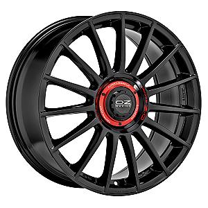 OZ SUPERTUR EVOLUZIONE GLOSS BLACK + RED LETTERING 8,5x19 ET38 5/114,3/75