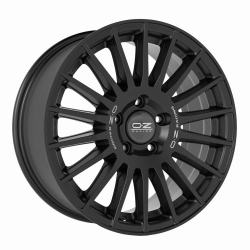 OZ RALLY DESERT MATT BLACK SILVER LETTERING 8x18 ET35 5/112/79