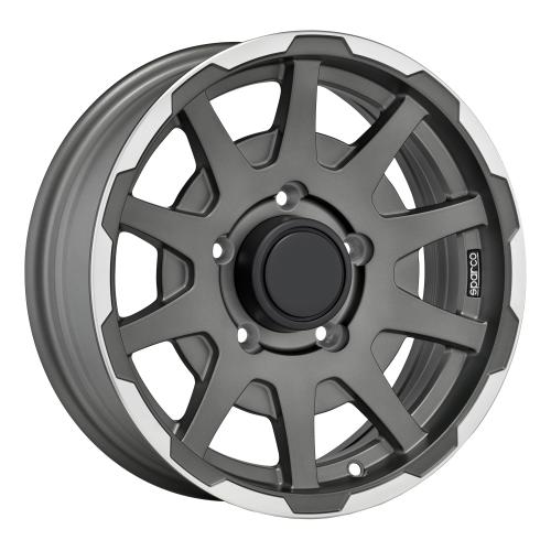 SPARCO SPARCO DAKAR MATT DARK GREY LIP POLISHED 5,5x16 ET0 5/139,7/108,3