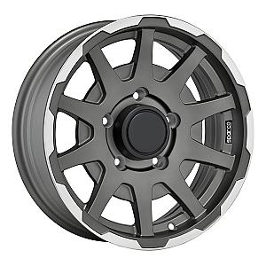 SPARCO SPARCO DAKAR MATT DARK GREY LIP POLISHED 5,5x16 ET0 5/139,7/108,3