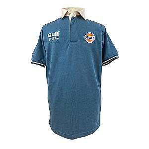 Gulf Vintage polo-shirt. Petroliumsblå XL