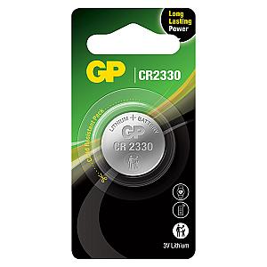 GP knapcelle, Lithium, CR2330, 1-pak