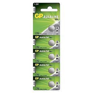 GP knapcelle 1,5V, LR44/A76, 5-pak