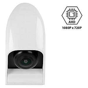 Bakkamera AHD universal dråbeformet hvid 12/24V
