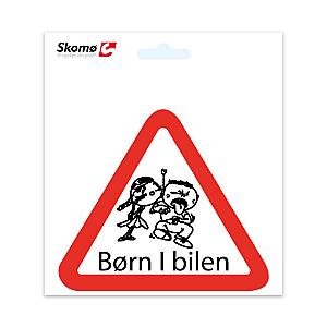 Børn i bilen skilt