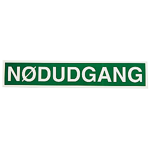 Nødudgang klæbemærker