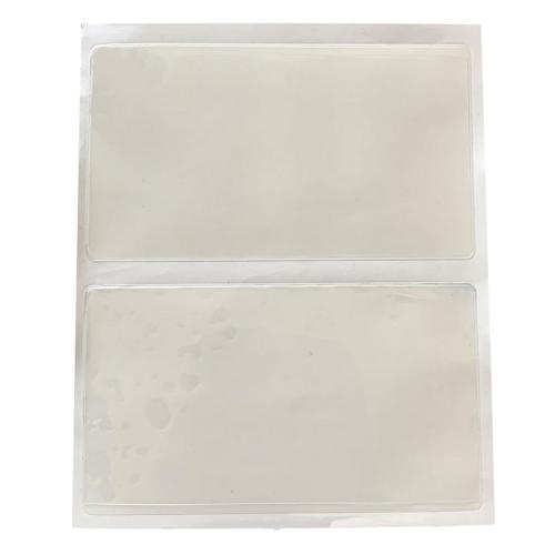 Selvklæbende plastlomme til P-billet 10,5x6 cm