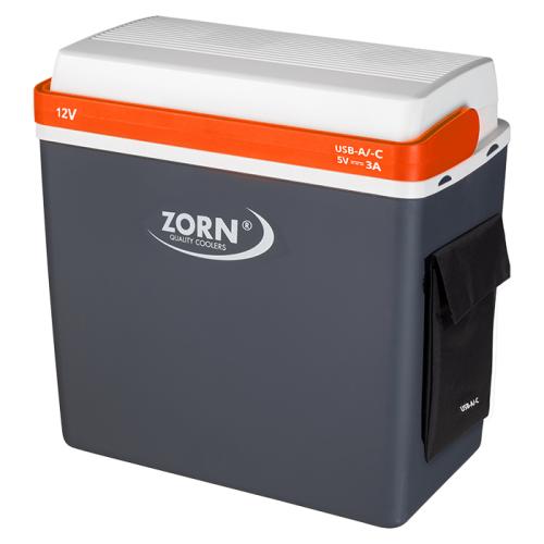 ZORN 21L Elektrisk køleboks 12V med USB A+C