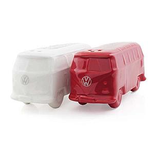 Salt- og pebersæt VW T1 bus rød/hvid