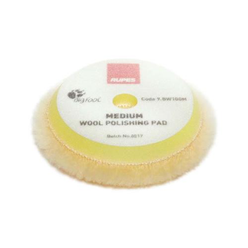 Rupes uld polerpude, gul, Ø:80/90 mm, medium, 1 stk.