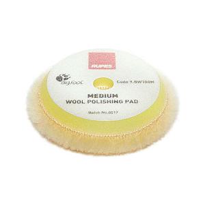 Rupes uld polerpude, gul, Ø:80/90 mm, medium, 1 stk.