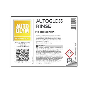 Label Autoglym Autogloss Rinse